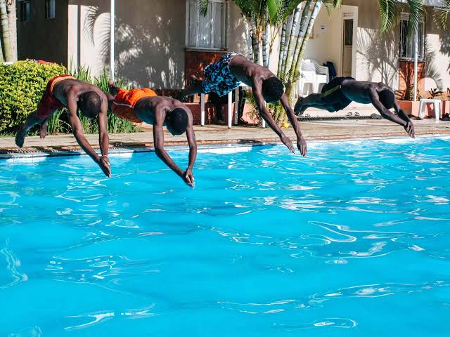 Swimming training